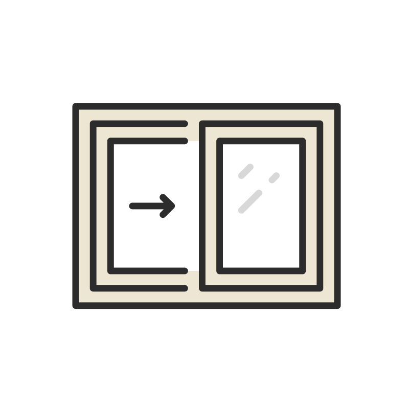 Slider window illustration.
